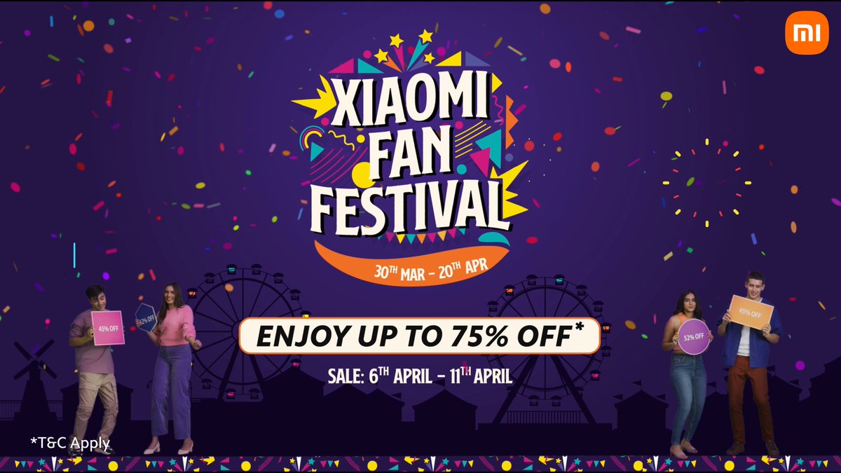 #XiaomiFanFestival 2023 is all about latest products, incredible deals and lots of fun.🎉 #XiaomiFans, come join us as we take you all on a 𝒇𝒂𝒏-𝒕𝒂𝒔𝒕𝒊𝒄 ride! Explore here ➡️