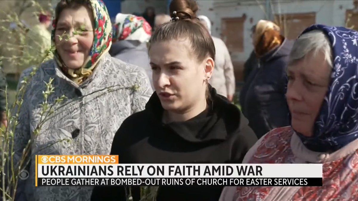 Amid Easter preparations, faithful residents in Lukashivka have congregated among the ruins of their church, left shattered and charred after being used as ammunition storage by Russian soldiers: “Jesus was resurrected, and Ukraine will be too.”