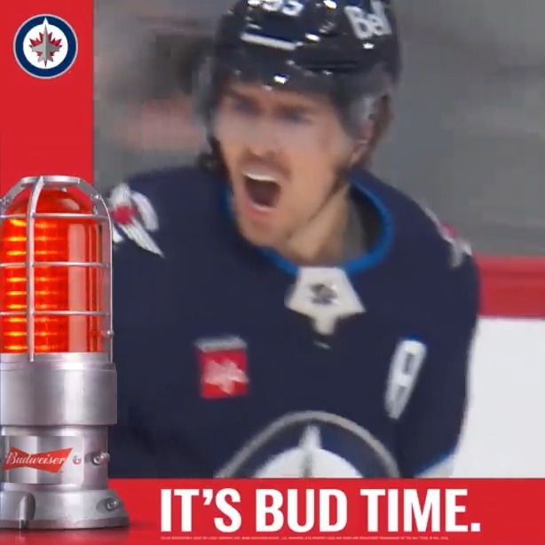 IT'S BUD TIME! Which Winnipeg Jet will score first tonight? Reply with the hashtag #ItsBudTime for a chance to win a Budweiser Red Light! Rules & Regulations ▶️ 18+ | #GoJetsGo