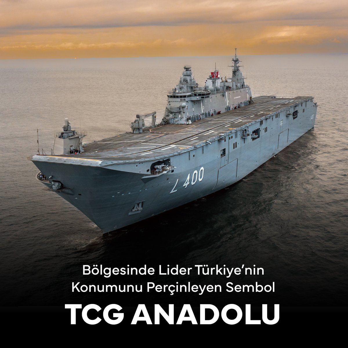 Bölgesinde lider, dünyada söz sahibi Türkiye'nin konumunu perçinleyen sembol: Dünyanın ilk SİHA gemisi TCG Anadolu! 🇹🇷 Recep Tayyip Erdoğan