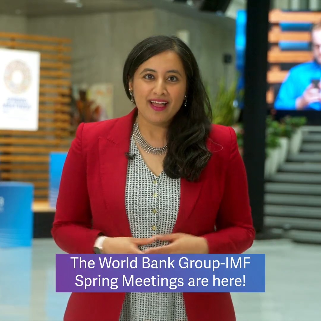 The World Bank/@IMFnews Spring Meetings start today! Participate in the #ReshapingDevelopment conversation, here’s what’s ahead this week.