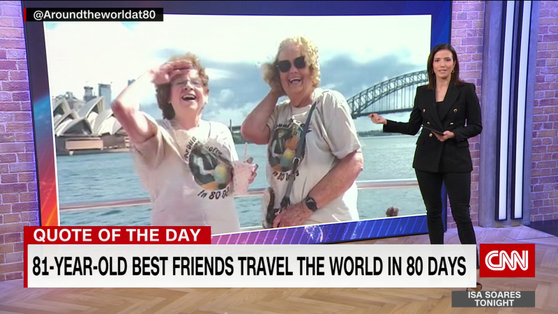 Meet Ellie and Sandy โ 81-year-old best friends who have traveled around the world, hitting all seven continents in 80 days.