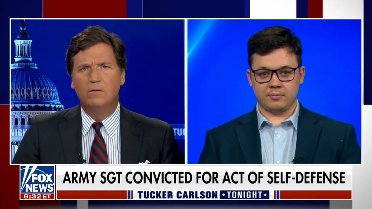 Daniel Perry was convicted of murder for defending himself from a violent mob. Kyle Rittenhouse responds.