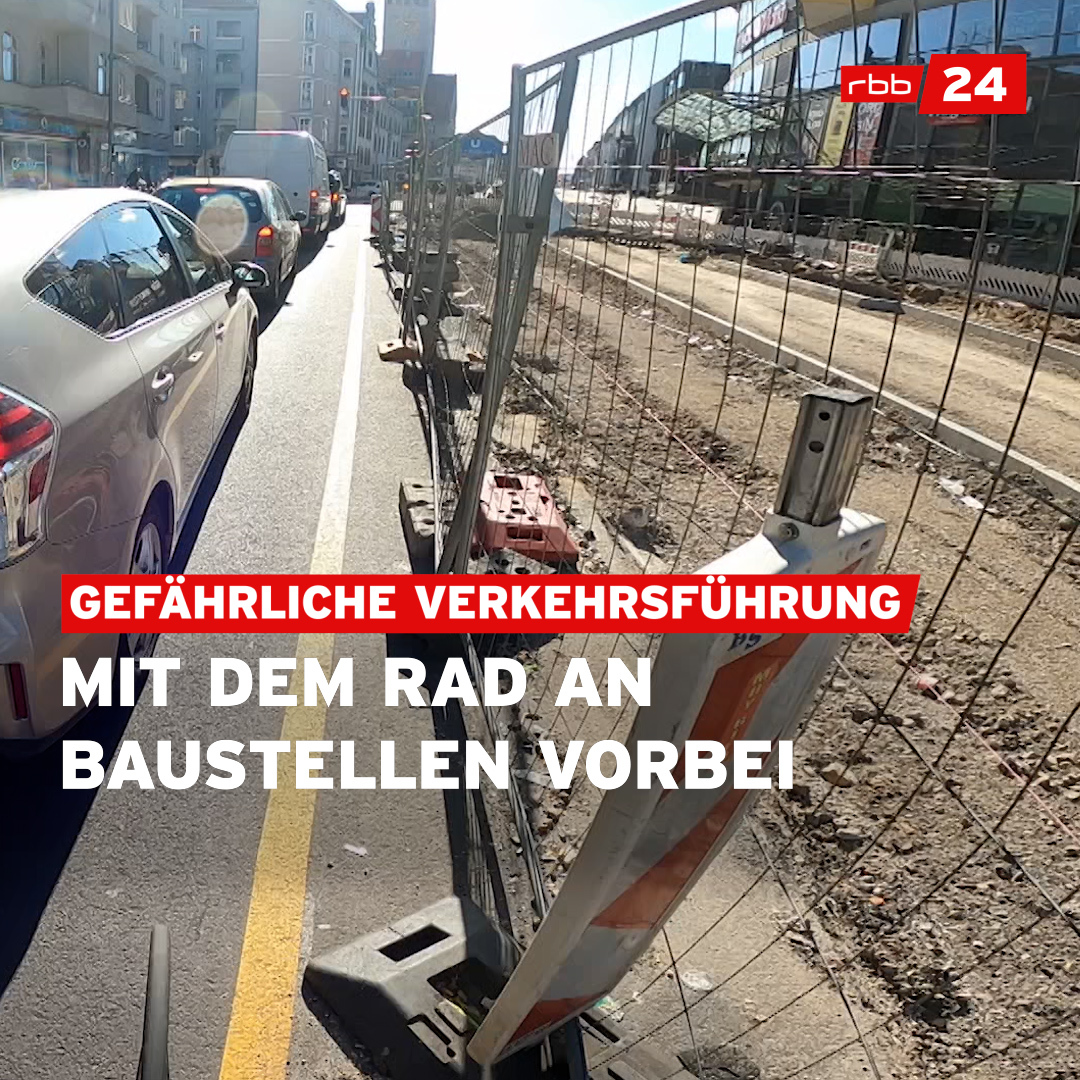 Wenns Baustellen gibt, wirds für Radfahrer:innen auf den Straßen in #Berlin meist eng und gefährlich. Um das zu verhindern, gibt es eigentlich einen Leitfaden der Senatsverwaltung. Wie konsequent der umgesetzt wird, hat unsere Reporterin Helena Daehler für euch getestet.