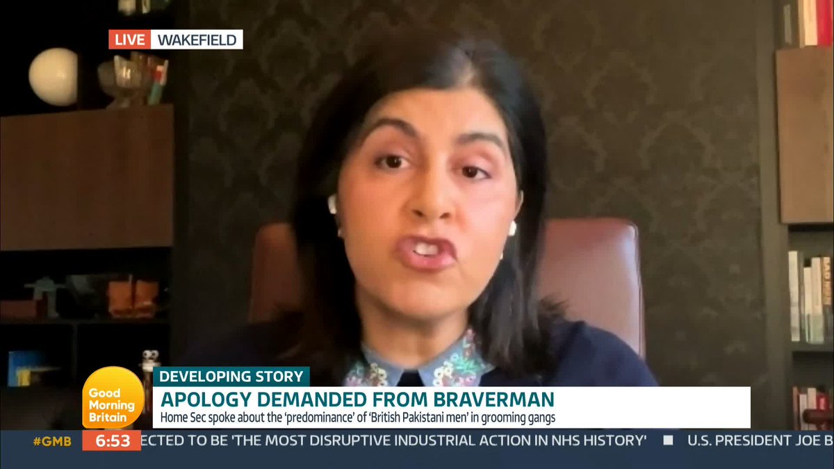 'Unfortunately, we have a Home Secretary who either deliberately does not use sensible language and doesn’t explain things based on facts and evidence, or we have a Home Secretary who is incapable of communicating in a sensible way.' - Baroness Warsi #GMB
