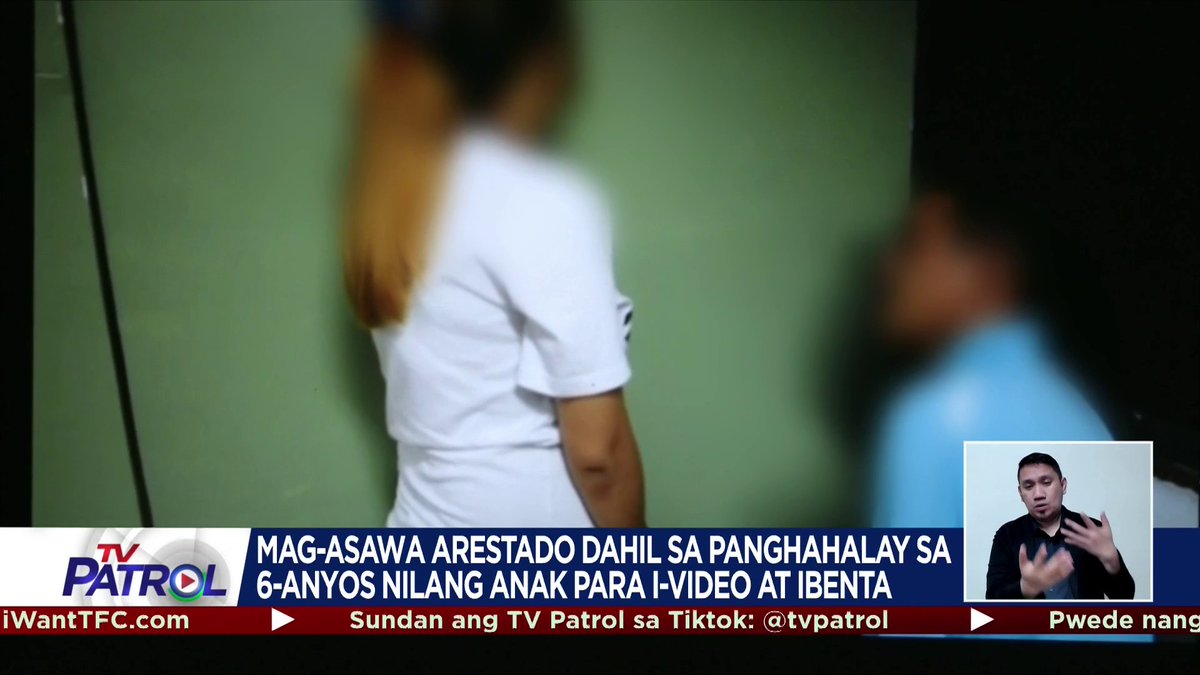 TW: Rape Arestado ng NBI ang isang mag-asawa sa Pampanga matapos mabisto ang ginagawa nilang panghahalay sa 6-anyos na anak. Kinukuhanan din nila ito ng video para ibenta sa kanilang mga parokyano. Bisitahin ang para sa iba pang balita.