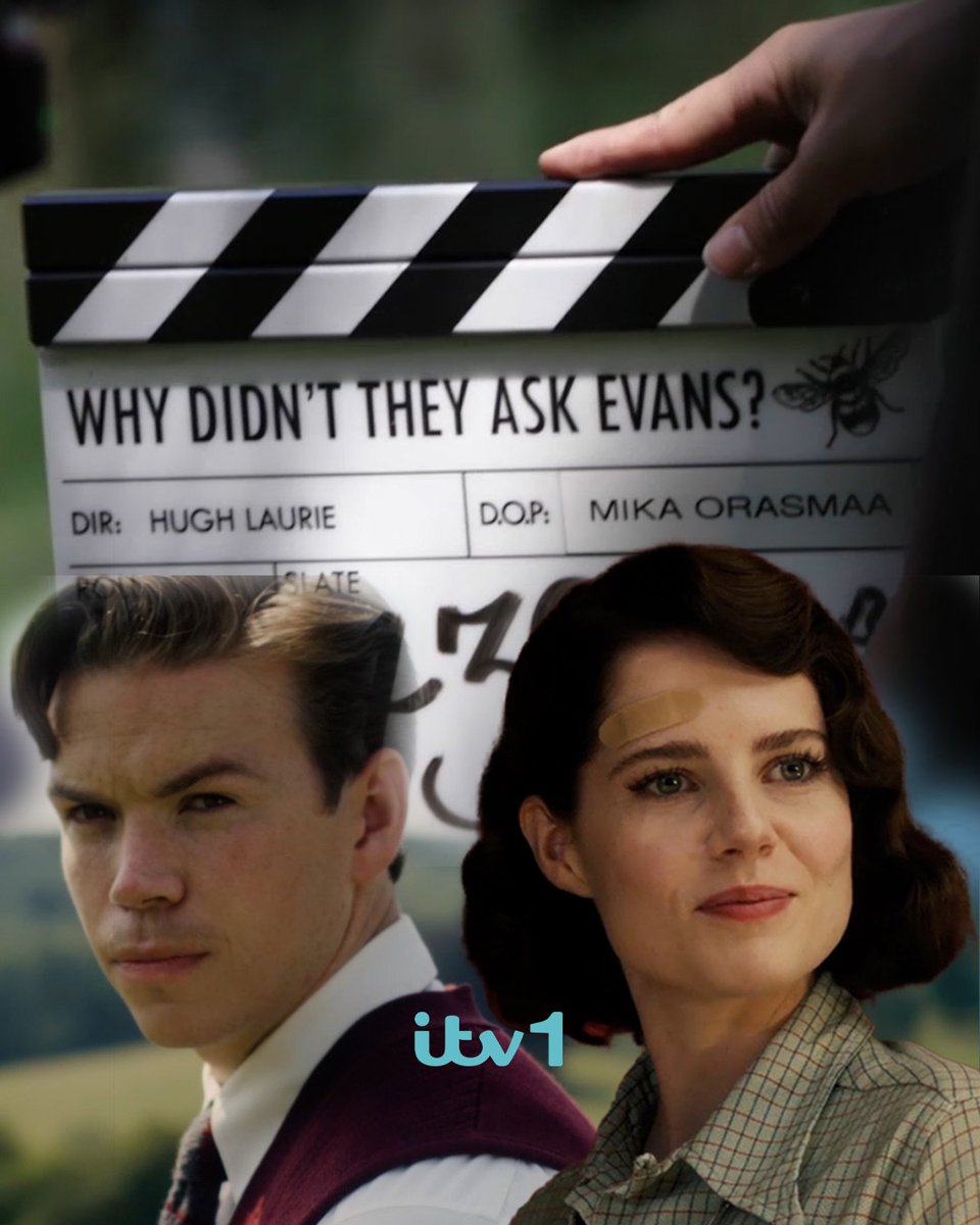 Will Poulter and Lucy Boynton give us the lowdown on working with screen legends Emma Thompson and Jim Broadbent! ‘Why Didn’t They Ask Evans?’ concludes tonight at 9pm on ITV1 and ITVX 🕵️ Hugh Laurie Will Poulter #LucyBoynton #EmmaThompson