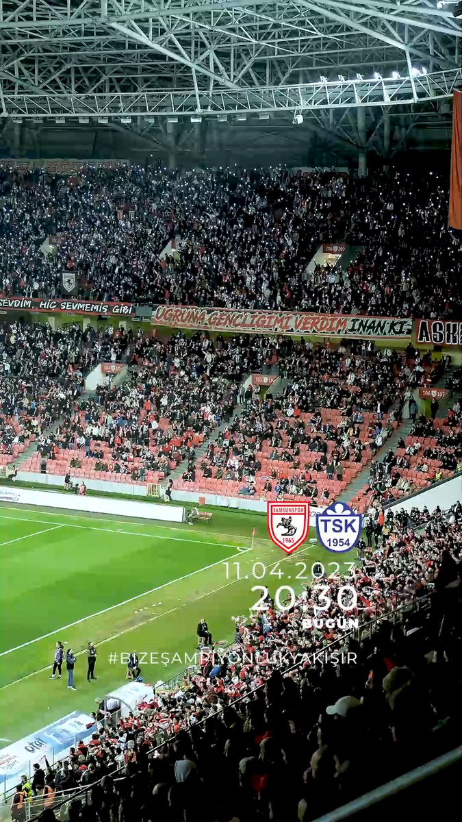 Maç bitene kadar hiç durmadan ⚔️🔥🔴⚪ 🗓️ 11.04.2023 (Bugün) ⏰ 20:30 👉 #SAMvTUZ #BizeŞampiyonlukYakışır 🔥🏆