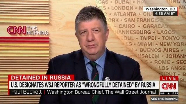 “We’ve been extremely grateful for the support of journalistic colleagues both in the U.S. and around the world. For us, as colleagues of Evan’s…it’s provided some light in a very dark situation.” The Wall Street Journal Washington Bureau Chief Paul Beckett (@paulwsj) to CNN This Morning with Audie Cornish (via CNN)