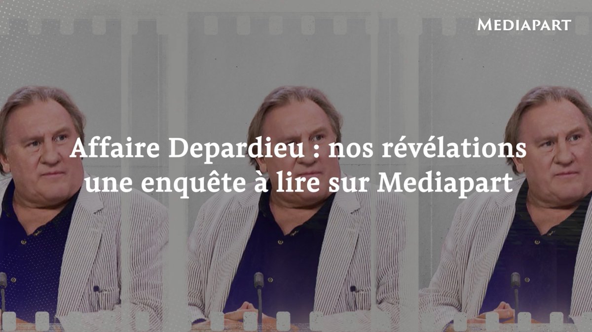 Déjà mis en examen pour «viols» après la plainte d’une actrice, Gérard #Depardieu est accusé de violences sexuelles et sexistes par 13 femmes et de nombreux témoins. L’acteur dément tout comportement pénalement répréhensible. Notre enquête en 3 volets 👉