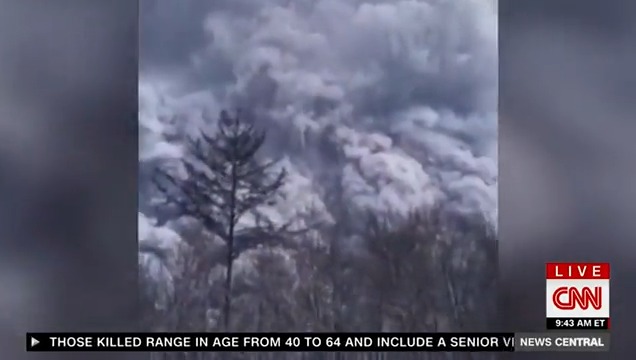 A volcano is erupting in Russia, sending ash more than 12 miles into the air