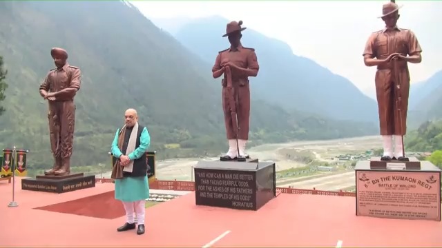 Fortunate to visit the Walong War Memorial in Arunachal, a place of pilgrimage for patriots. It reminds us of the valor of Indian heroes of the 1962 war who despite being outnumbered and having fewer resources defeated a large enemy force. I salute them on behalf of the nation.