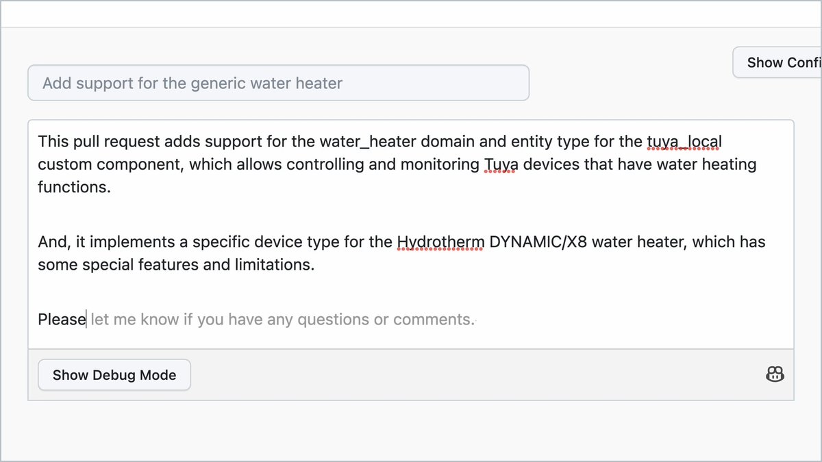 AI-generated descriptions in your pull requests? That's right, it's GitHub Copilot in your PRs. Enable your repository in the technical preview: