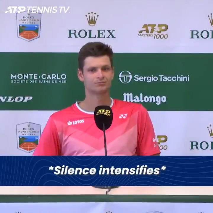 Happy 2 year Hubiversary! When Hubert Hurkacz showed up to a press conference in Monte Carlo & no one asked him a single question. He’ll always be iconic for this 🥰