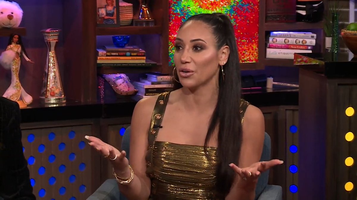 "Good for her. I know she's obsessed with Teresa [Giudice]... no one is going to deny that she is completely &amp; utterly obsessed with her." 👀 Melissa Gorga #WWHL