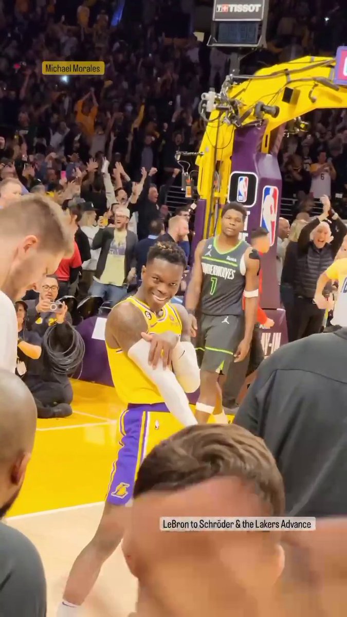 This angle of Dennis Schroder’s clutch three last night 🔥 (via _michaelmorales10/IG)