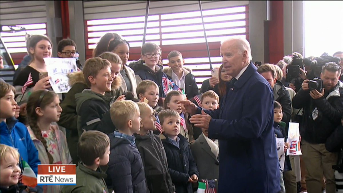 US President Joe Biden was asked ‘what is the key to success?’ while speaking with the children of embassy staff at Dublin Airport | Follow more updates: