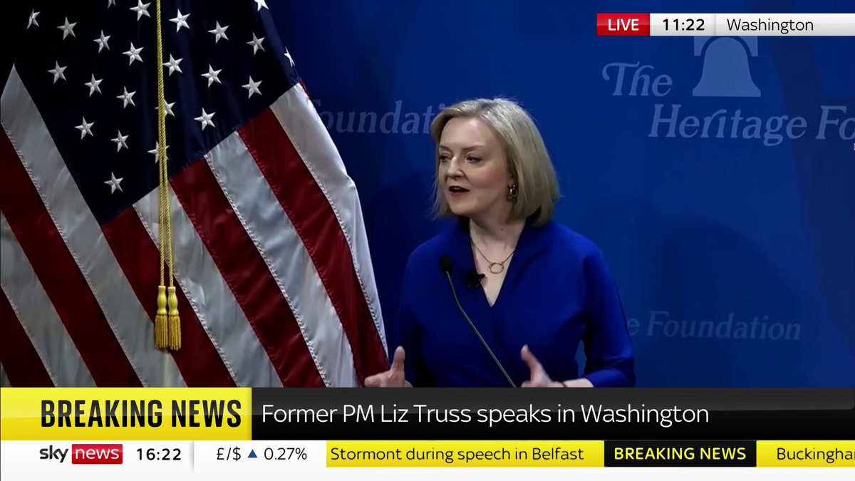 "We have ended up in a culture where too many people and too many businesses expect a bail out". Former PM Liz Truss says that Margaret Thatcher's belief on "personal responsibility" has been "eroded" as people now view the government as a "concierge"