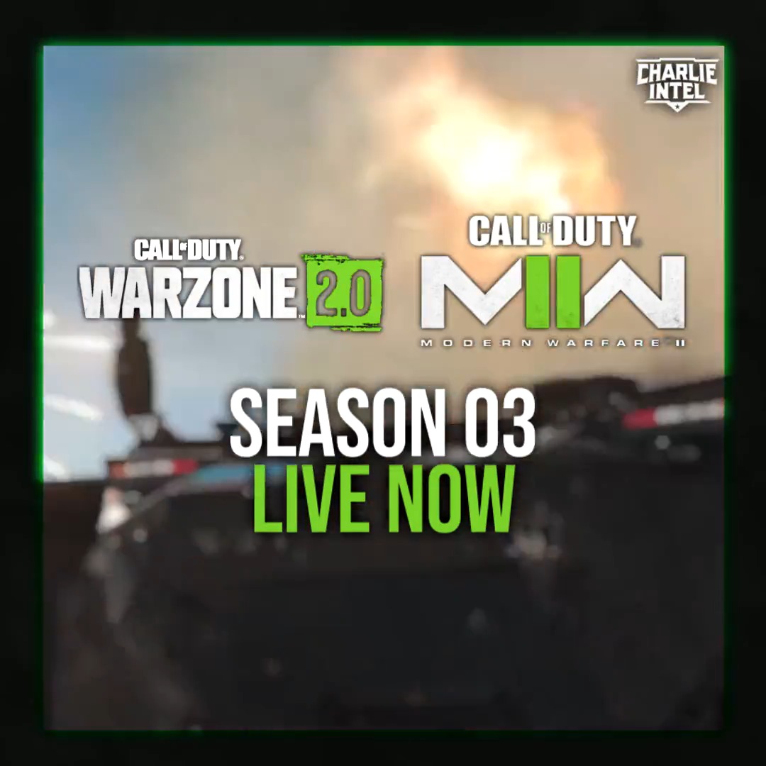 #ModernWarfare2 and #Warzone2 Season 03 is LIVE NOW on all platforms.