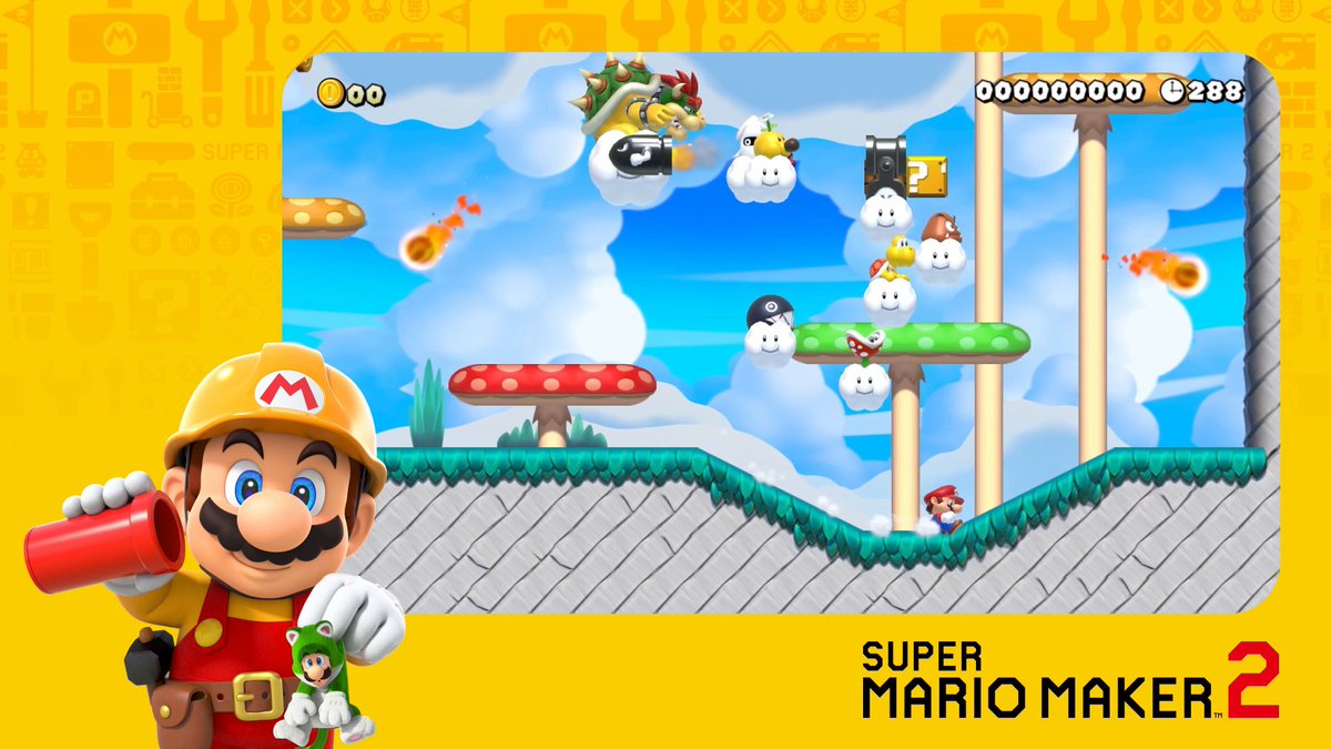 What kind of courses do you like to build in #SuperMarioMaker2? On sale now: