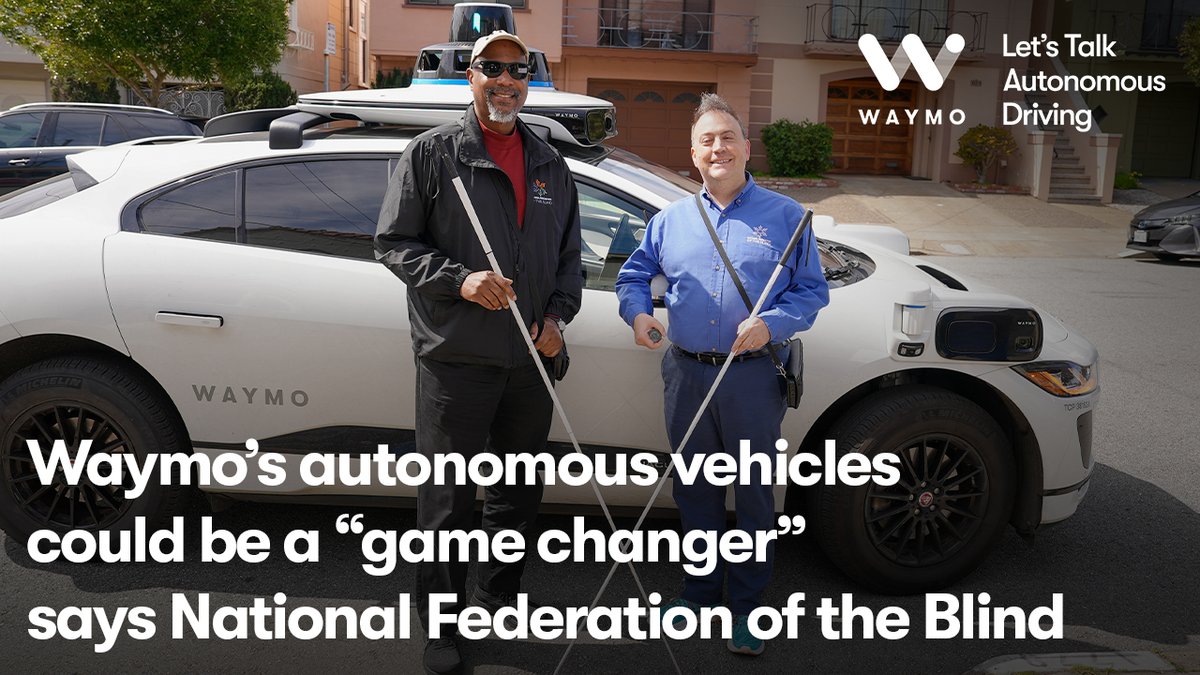 "As blind people, we get the message that someone else is in charge of our freedom of movement." - @Riccobono@Mastodon.social on Mastodon Leaders from @NFB_Voice recently took their first fully autonomous ride with Waymo in SF. Discover why Anil Lewis calls it a game changer.