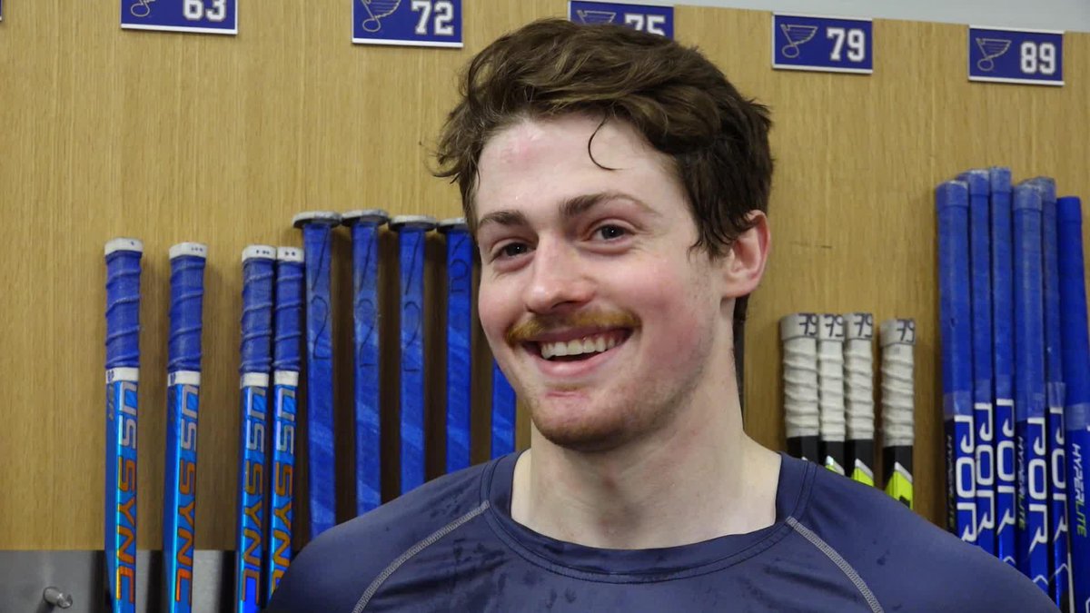 "I got the call on Sunday...instantly called my parents, made sure they were together so I could tell them the news at the exact same time." Hugh McGing recounts the moment that he found out he'd be making his NHL debut with the Blues in today's Ford Motor Company Gameday Report. #stlblues