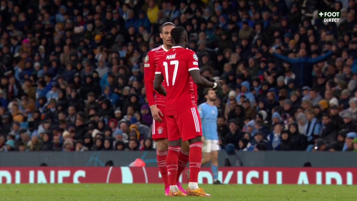 L’échange tendu entre Leroy Sané et Sadio Mané à l’origine de l’altercation entre les deux hommes hier. 🎥 CANAL+ Foot