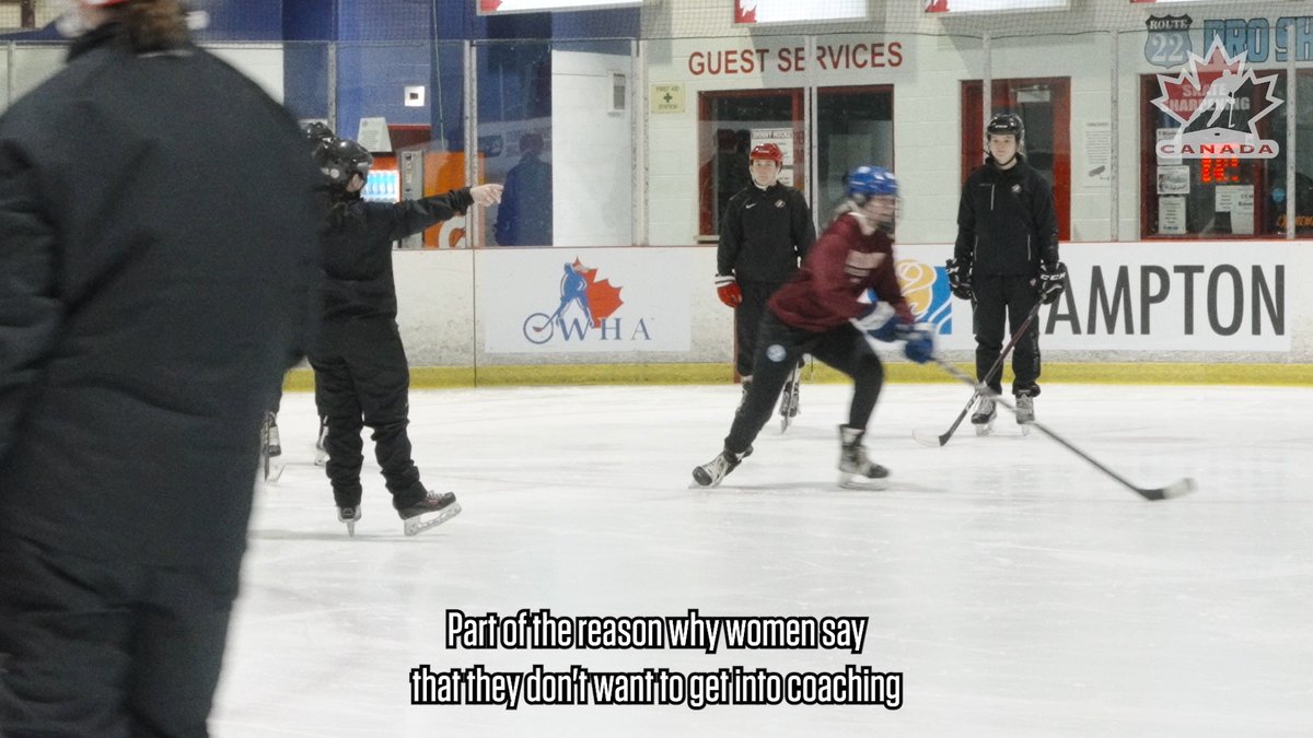 Over the weekend, 7️⃣0️⃣ women participated in a We Are Coaches clinic in Brampton, helping empower and develop women behind the bench. WATCH THE FULL VIDEO ⏩ #WomensWorlds | Ontario Women's Hockey Association