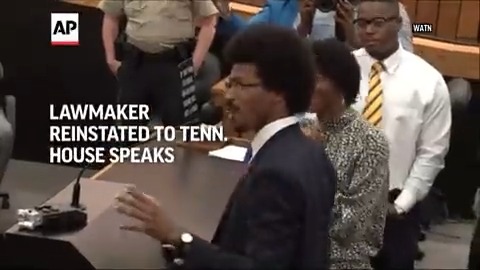 Justin Pearson, the second of two Democrats expelled from the Republican-led Tennessee House, will return to the Legislature after a Memphis commission voted to reinstate him Wednesday. He was banished for supporting gun control protesters.