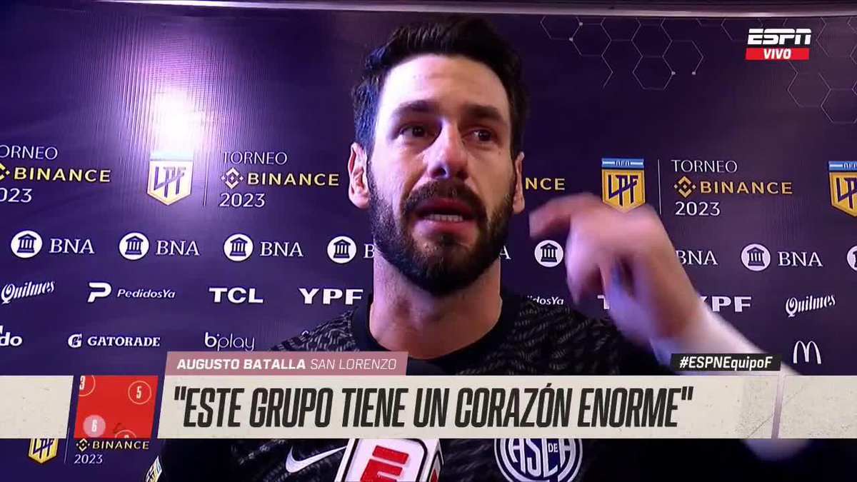 Batalla "Este grupo tiene un corazón enorme, esto es muy largo, todavía no ganamos nada pero me llena de orgullo ser parte de este grupo"