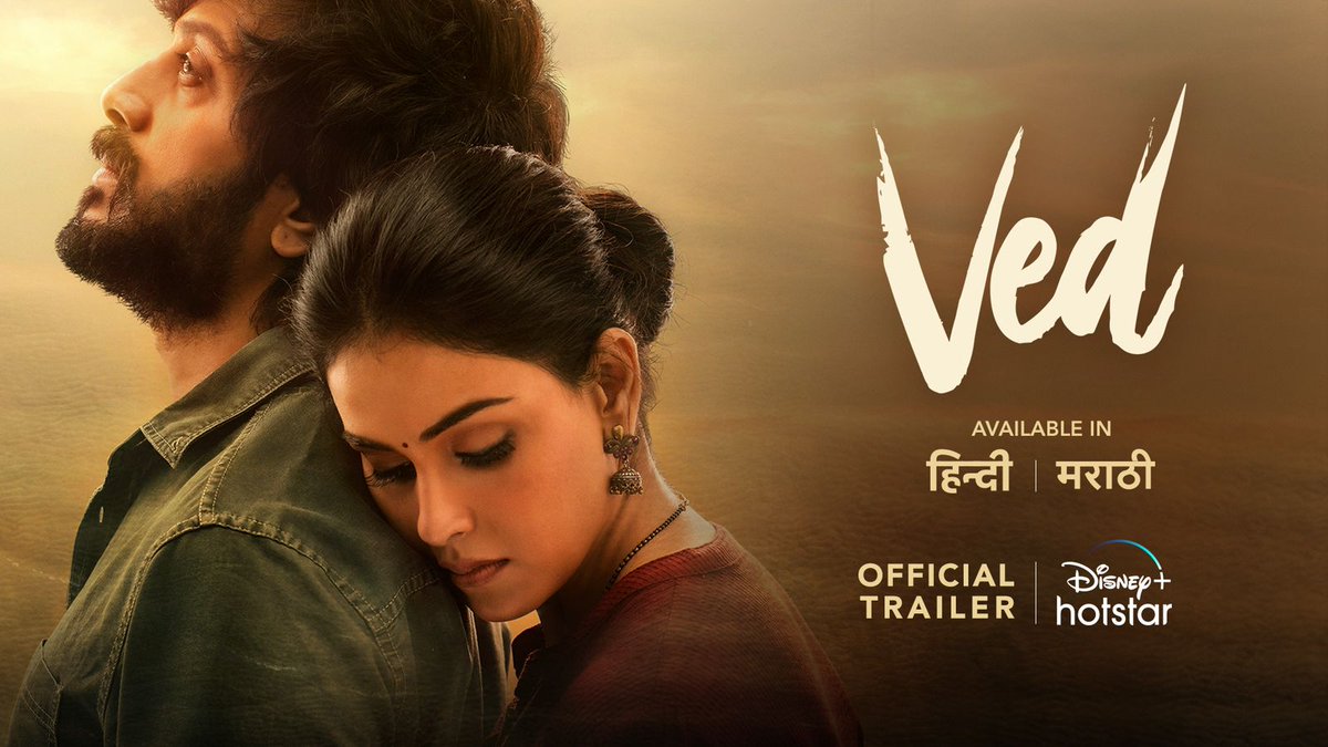 Pyaar ke pagalpan ki koi seema nahi hoti❤️ #Ved streaming from April 28. @riteishd Genelia Deshmukh #JiyaaShankar Mumbai Film Company @deshmusiclabel @warnermusicIN Ajay Atul Official Shubhankar Tawde
