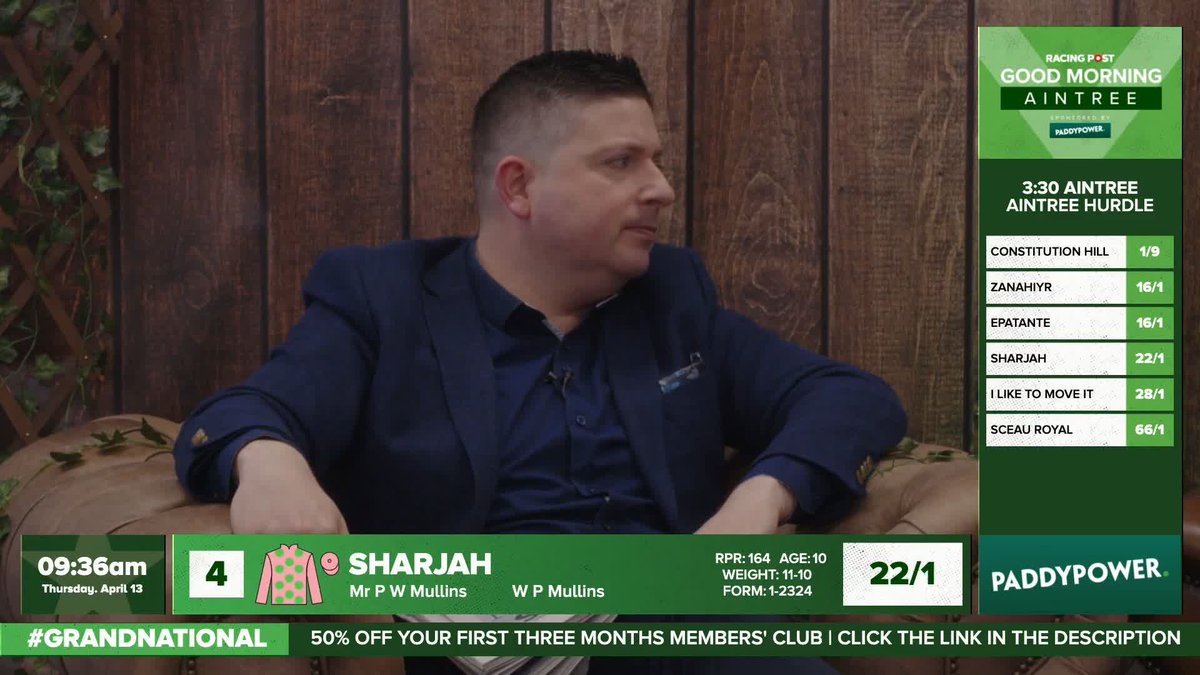 🗣 “I think you’re going to see a bit of a bounce here from Constitution Hill” Graeme Rodway has his say on the Aintree Hurdle 😱 18+ BeGambleAware | Paddy Power