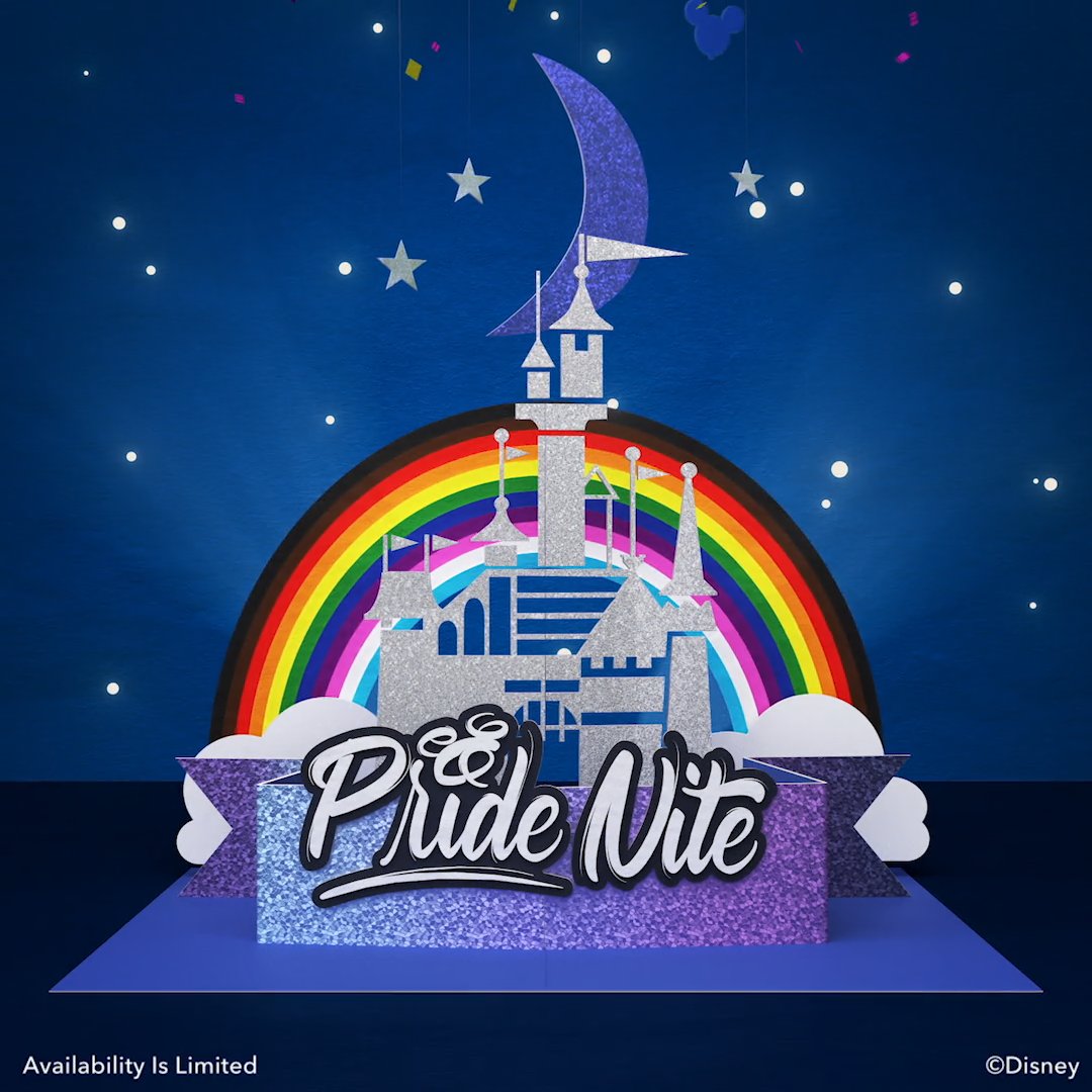 🌈 Celebrating the LGBTQIA+ community and allies, proudly join us for the ﬁrst-ever Disneyland After Dark: Pride Nite at Disneyland Park on June 13 &amp; 15! Delight in a dance party, photo ops and more! Tickets go on sale 4/20/23! Availability is limited.