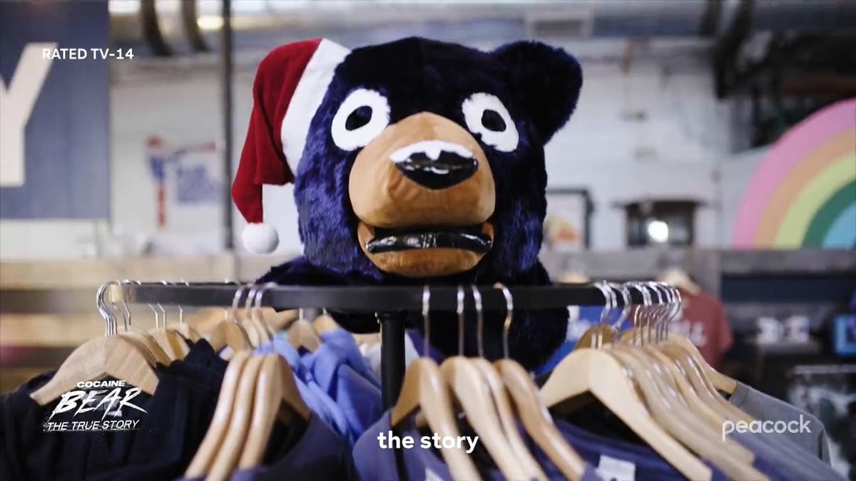 The truth lies between the lines. @CocaineBear and #CocaineBear: The True Story are streaming this Friday, only on Peacock.