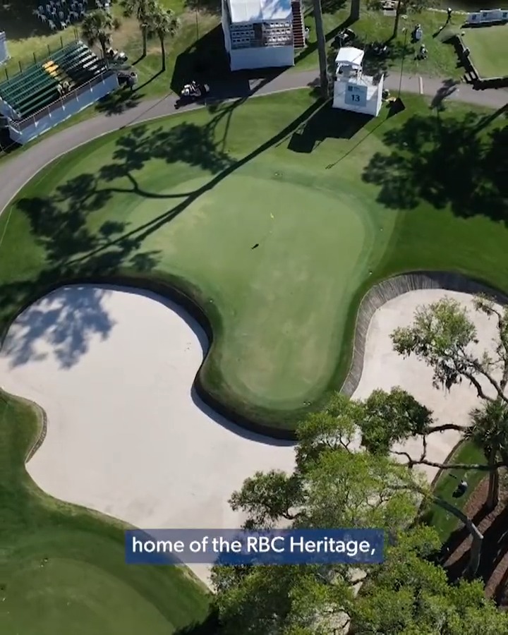 Beware of the bulkhead on No. 13 ⚠️ Rules official Mark Dusbabek walks us through the treacherous bunker bulkhead and potential rulings RBC Heritage.