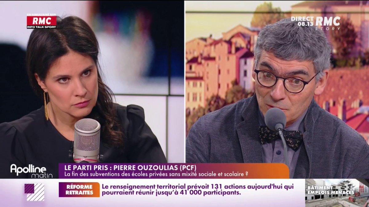 Dans notre pays, les pauvres vont dans des écoles de pauvres et les riches dans des écoles de riches. Ce séparatisme social est contraire à l'idéal républicain. Il faut absolument renverser cette tendance. Mon entretien chez Apolline Matin ⤵️