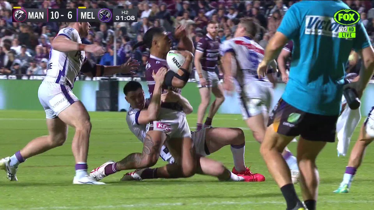 Should this have been a sin bin? 📺 Watch #NRLManlyStorm on ch.502 or stream on Kayo: ✍️ BLOG 🔢 MATCH CENTRE