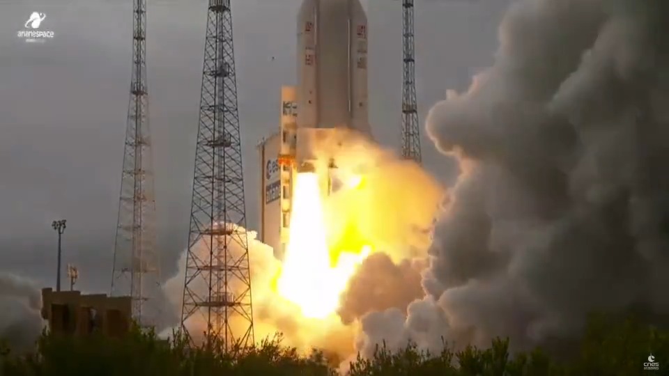 Décollage 🌎🚀 #Ariane5 #VA260 #MissionJuice #DestinationJupiter