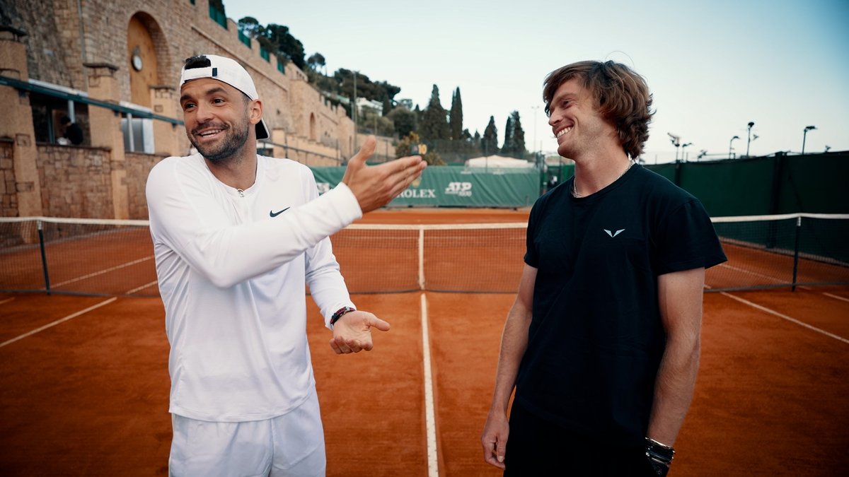 Modern pros. Vintage rackets. Introducing The Time Travel Challenge…🕰️ #RolexMonteCarloMasters