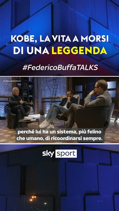 Kobe Bryant, leggenda NBA e mito e ispirazione di Gregorio Paltrinieri, nel racconto di Federico Buffa Da domani alle 22.45 su Sky Sport Uno e NOW la nuova produzione originale di Sky Sport Commenta con #FedericoBuffaTalks #SkySport #FedericoBuffa Gregorio Paltrinieri Federico Ferri
