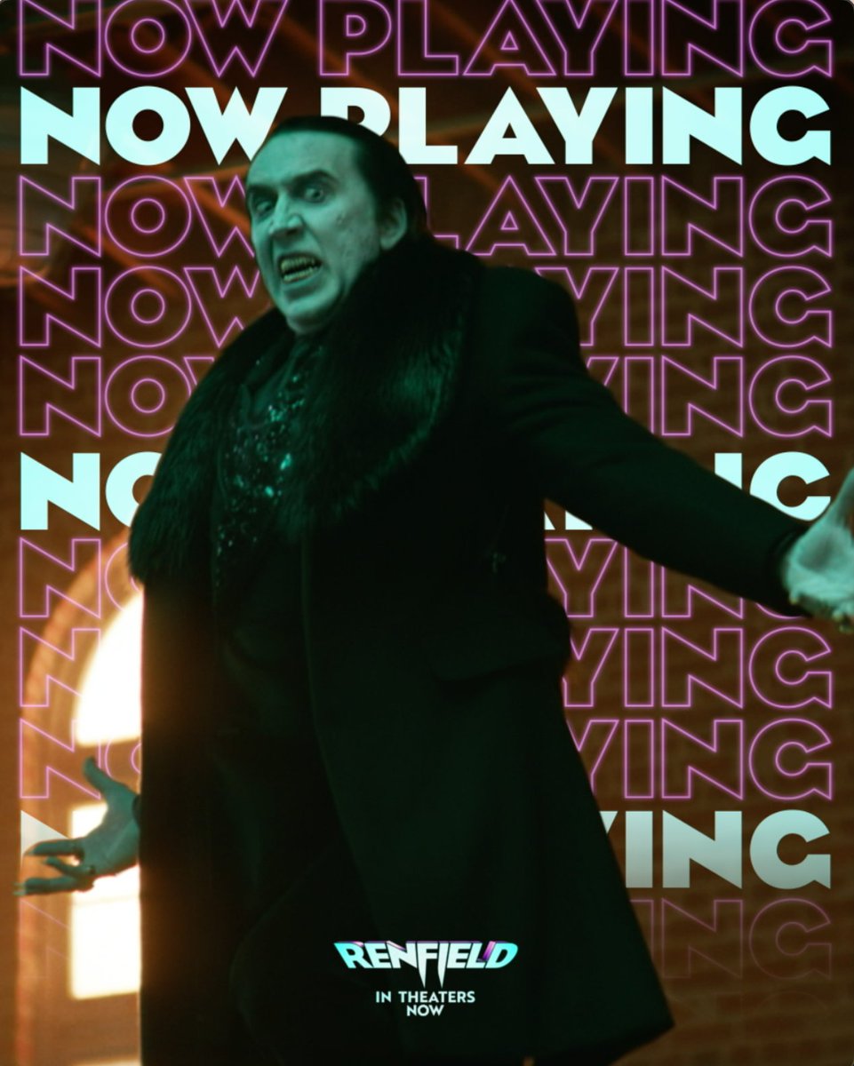 The time has come. Dracula is HERE 🧛🏼‍♂️ #RenfieldMovie is now playing, only in theaters.