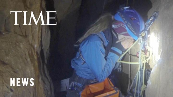A Spanish mountain climber emerged Friday from a cave 70 meters underground where she spent 500 days isolated from the outside world. Beatriz Flamini, 50, left the cave in southern Spain after being told by supporters that she had completed the feat she set out to accomplish