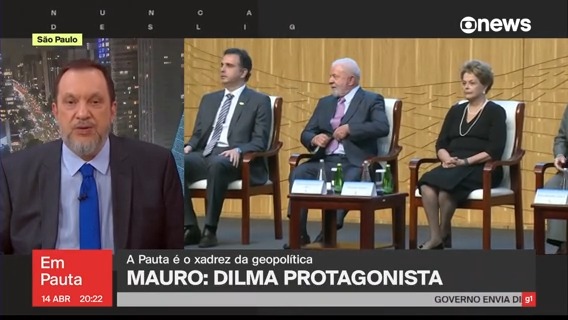 . @mauropaulino: “A posse de Dilma no Banco do Brics significa uma volta por cima, (...) e isso é um dos símbolos deste governo: dar a volta por cima, e substituindo um governo de destruição”. ➡ Assista ao #EmPauta com marcelocosme: #GloboNews