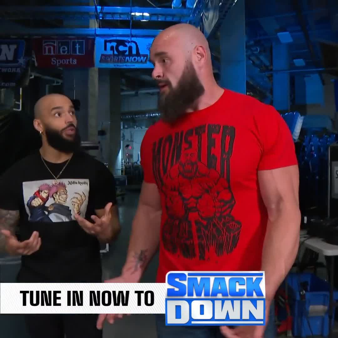 An uncalled for and VICIOUS attack from #TheVikingRaiders on #BraunStrowman and Lightskin Kingpin... 😮💨 Ivar Erik Sarah Rowe #SmackDown