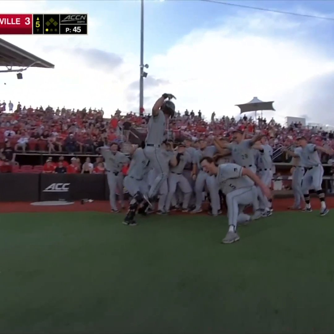 Brock Wilken: 💣 Pierce Bennett: 💣 Justin Johnson: 💣💣 Tommy Hawke: 💣 RAKE FOREST 💪 Wake Forest Baseball