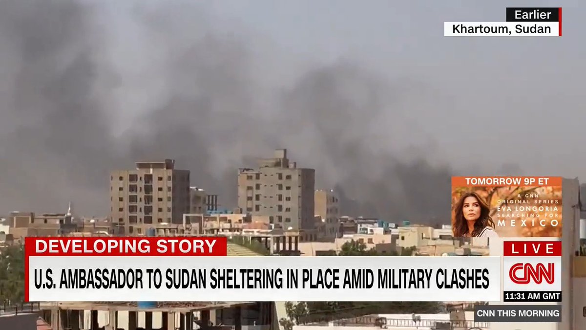 All flights at Sudan's Khartoum Airport are canceled as the army battles the paramilitary Rapid Support Forces. The US, UK & other foreign embassies are asking their citizens to shelter in place. US Secretary of State calls it a "fragile" situation. Our update on CNN