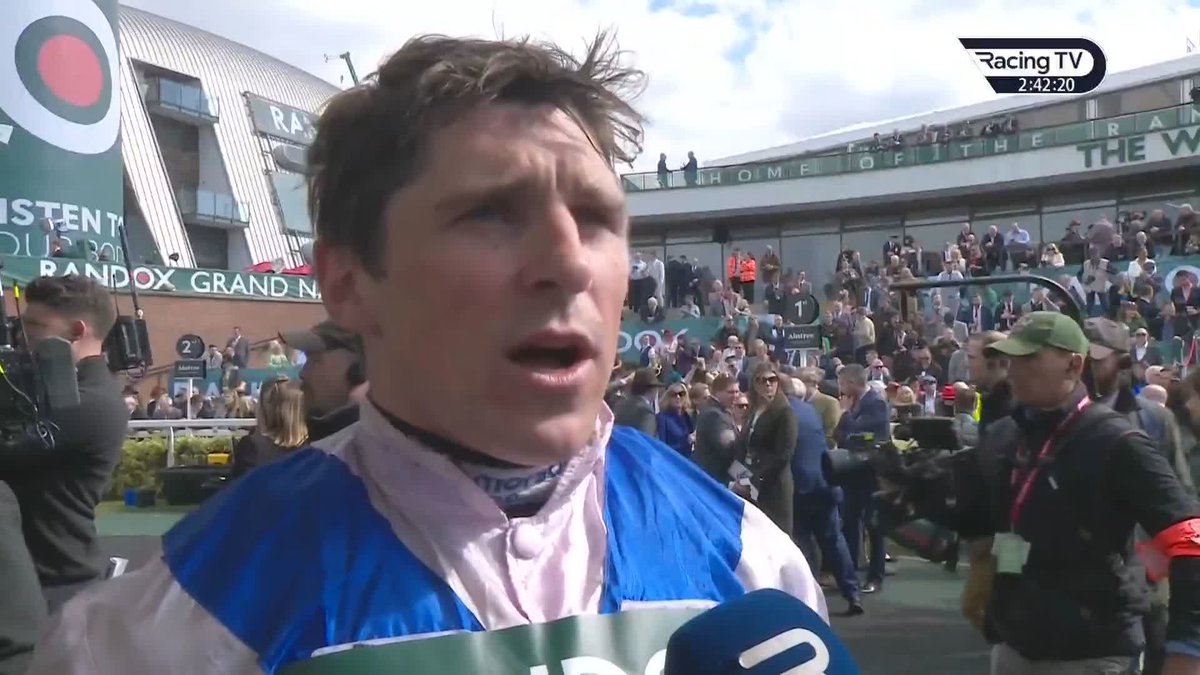 🗣 "We're lucky to be involved in such a great sport." Nice words Harry Skelton - West Balboa the latest winner for team Dan Skelton Racing who run Le Milos in the #GrandNational later today at Aintree Racecourse