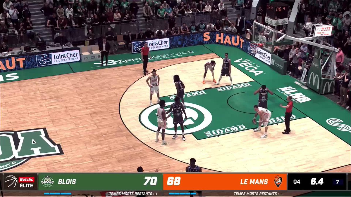 🔥 De la folie au Jeu de Paume ! Le contre de la victoire à la dernière seconde pour Amadou Sow et l'🐝 ADA Blois Basket 41 🐝 😱 #BetclicELITE #LNBTV
