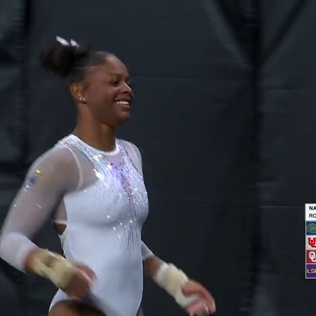 TRINITY THOMAS PERFECT 10 NO. 2️⃣8️⃣ She ties the all-time NCAA record 👏 #ThatsaW