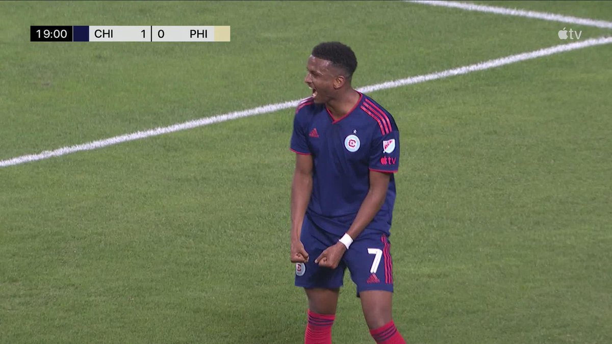 .Chicago Fire FC strike first! 🔥 Maren Haile-Selassie opens his MLS account.